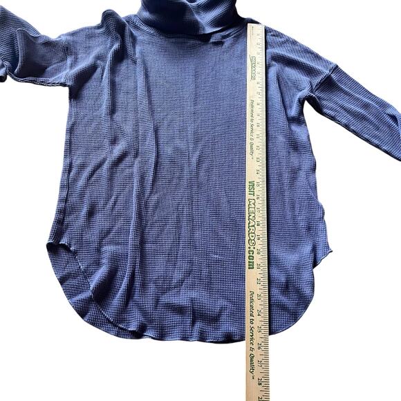 Aritzia The‎ Group Babaton Women's M Shirt Thermal Waffle Knit Mock Neck Casual - Picture 7 of 7